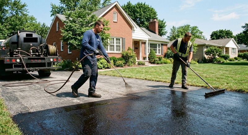 Blacktop Driveway Sealing in Miami Dade County, FL